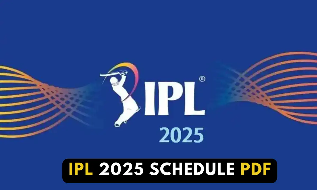 IPL 2025 Schedule PDF
