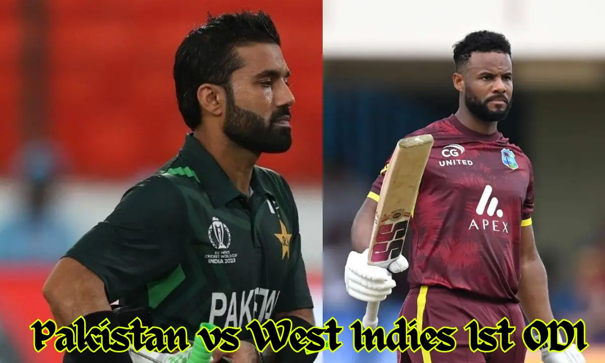Pakistan vs West Indies 1st ODI
